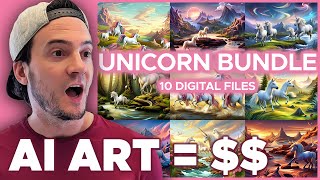 MAKE MONEY WITH AI: Selling Digital File Bundles on Etsy (Created w/ MyDesigns Dream AI)