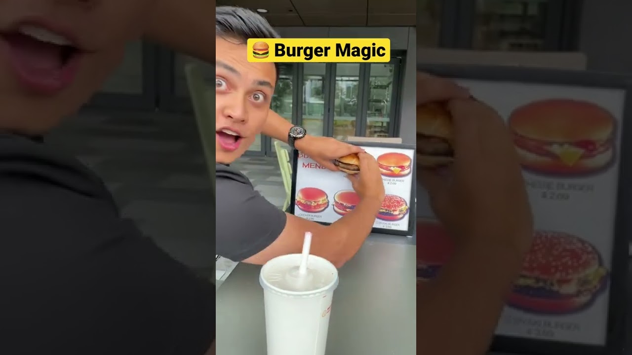 Burger Out Of Menu Magic Trick 