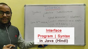 Explain Interface with syntax in Java (Hindi) | Core java tutorial - 50
