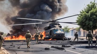 เฮลิคอปเตอร์ CH-47 ของสหรัฐฯ จำนวน 50 ลำบรรทุกทหาร 2,000 นายไปยังยูเครนที่ถูกโจมตีด้วยขีปนาวุธต่อต้า