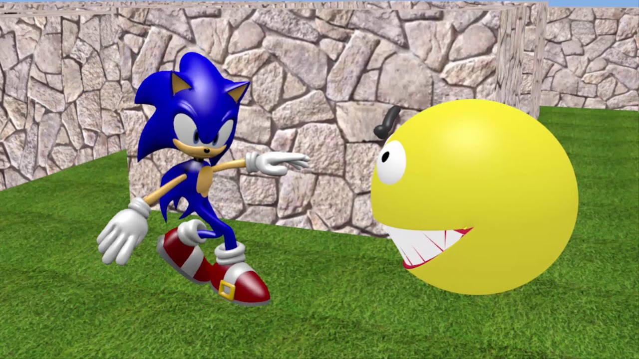 Pacman vs Sonic Dancing 3D.