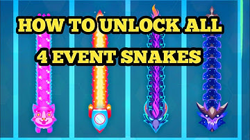 Snake.io How To Unlock All 4 Snakes In Space Snakes Skin | Cosmic Corgi,Rocket Boy,Star Sparrow