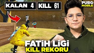 Fati̇h Li̇gi̇nde Ki̇ll Rekoru Kirdik 61 Ki̇lls - Pubg Mobi̇le