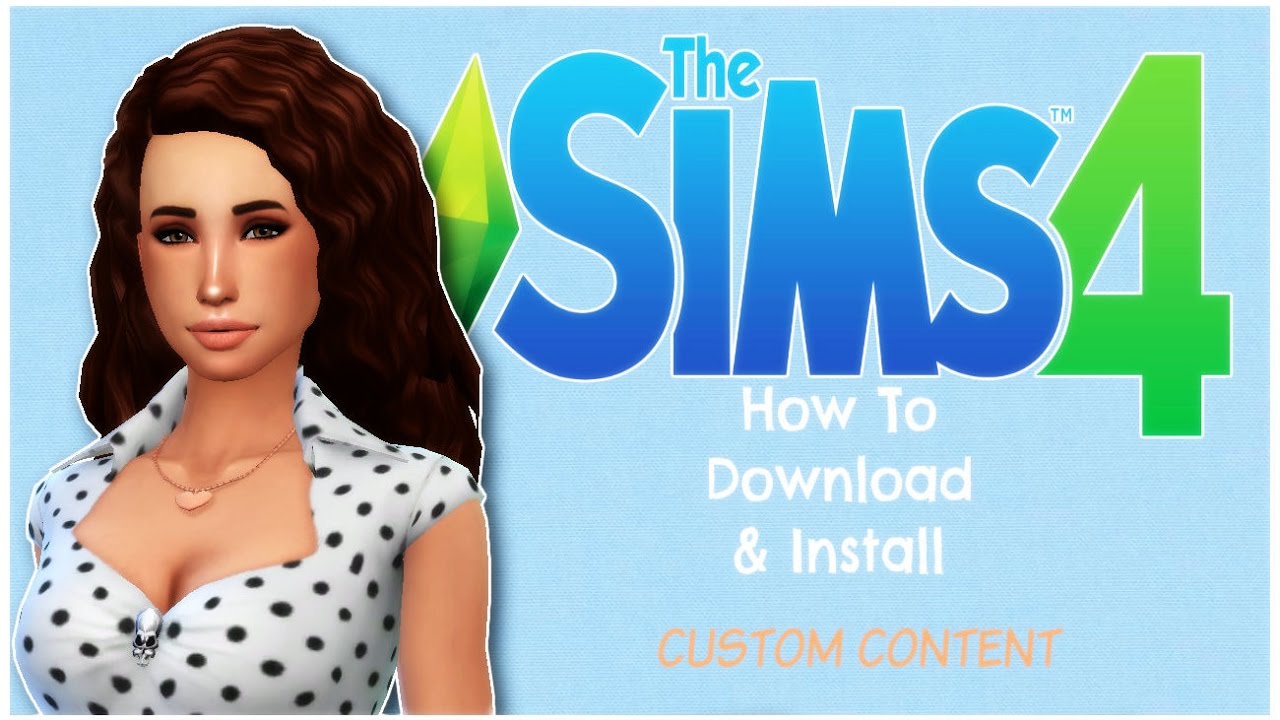 how to custom content sims 4