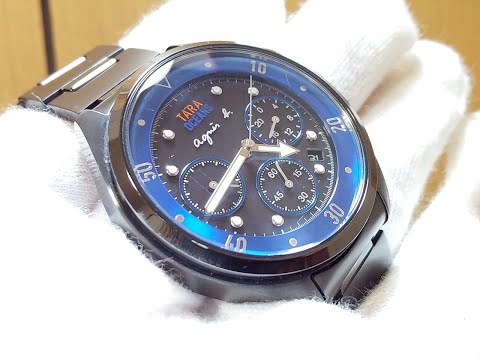 agnès b.(アニエス・ベー) ソーラー腕時計　SEIKO V175 agnes b. お取り寄せ セイコー アニエスベー ソーラー 腕時計