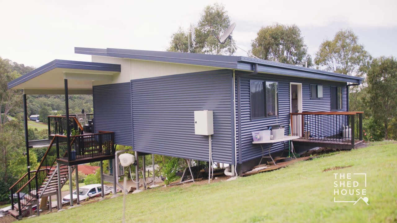 Sloping Block Granny Flat Sunshine Coast The Shed House YouTube