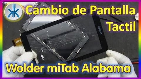 👍 Wolder miTab Alabama. Cambio de pantalla tactil. Replace touch screen
