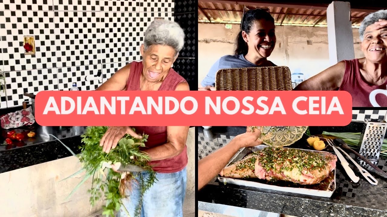 TEMPERANDO PERNIL E ADIANTANDO NOSSA CEIA DE NATAL/ ROTINA DA ROÇA NUBIA VIANA/ COMPREI MA SHOPEE 