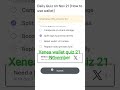 xenea wallet quiz answer 21 November
