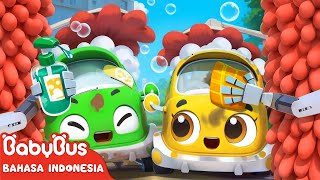 Lagu Mandi | Ayo Mandi Mobil Kecil | Lagu Anakanak | Lagu Kendaraan | BabyBus Bahasa Indonesia