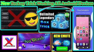 😎😎New Backup Method  in 8 Ball Pool ||🔥 8 Ball Pool Crash Fix|| All Android Devices Working 😁
