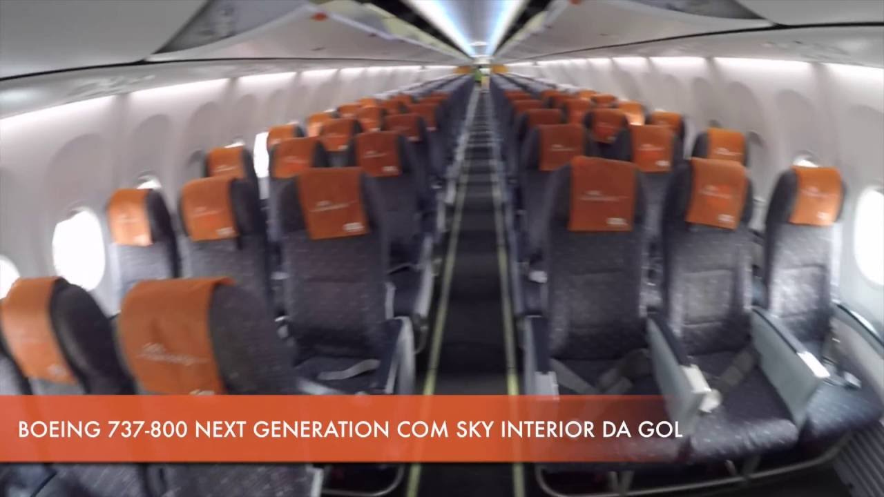 Boeing 737 800 Com Sky Interior Da Gol Linhas Aereas