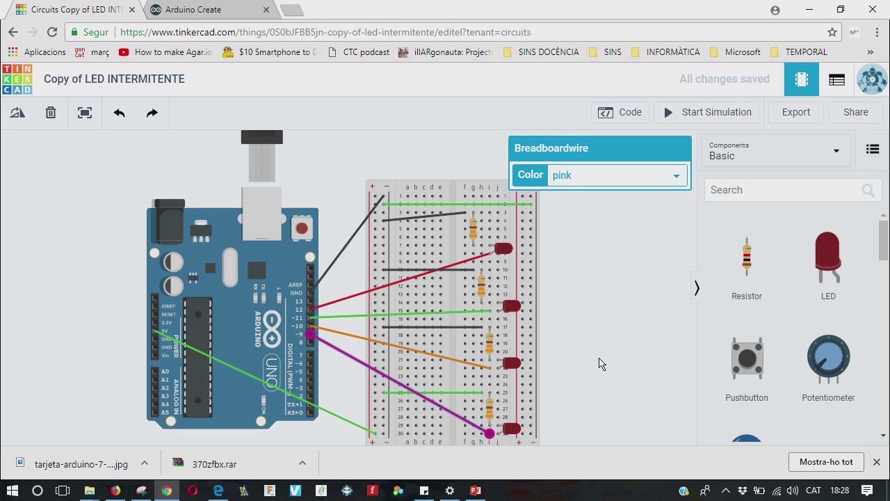 3.- TUTORIAL ARDUINO - Luces del coche fantástico - Bucle FOR - YouTube