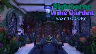 WoW Housing | Intimate Nightborne Wine Garden screenshot 5