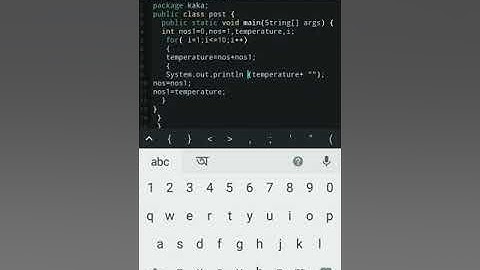 Fibonacci  sequence in the ANDROID using java N IDE ON MOBILE PHONE