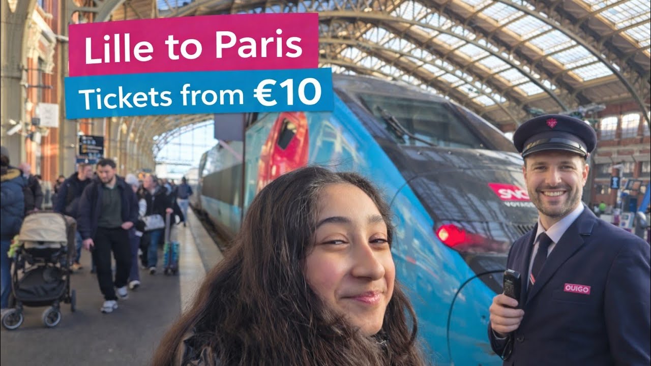 Lille to Paris for ONLY €10 😱 | Cheapest Train in France (OUIGO)