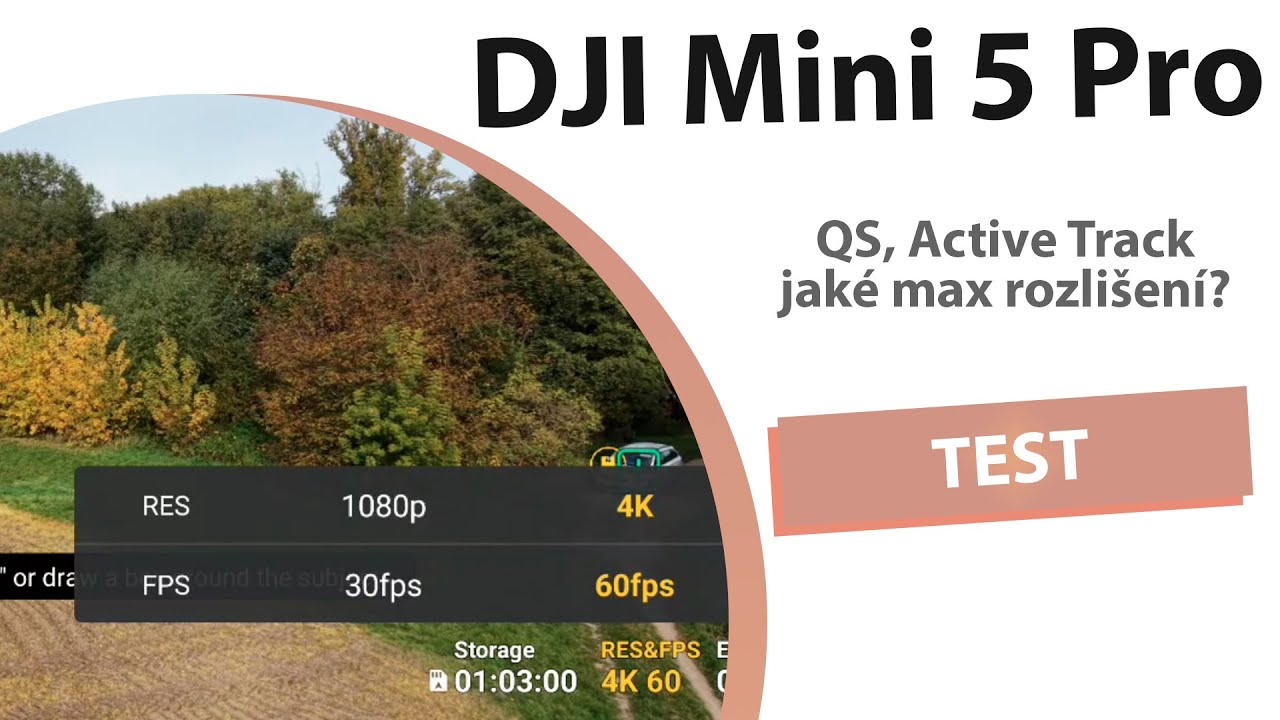 DJI Mini 5 Pro a max rozlišení u QS, AT - YouTube