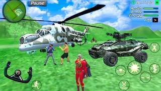 Amazing Iron Hero Gangster City - Tank and Helicopter Driving in Open World - Android Gameplay screenshot 2