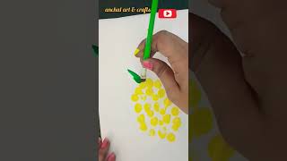fingerprint pineapple craft # shorts # youtubeshort# shortvideo 🍍🍍😊