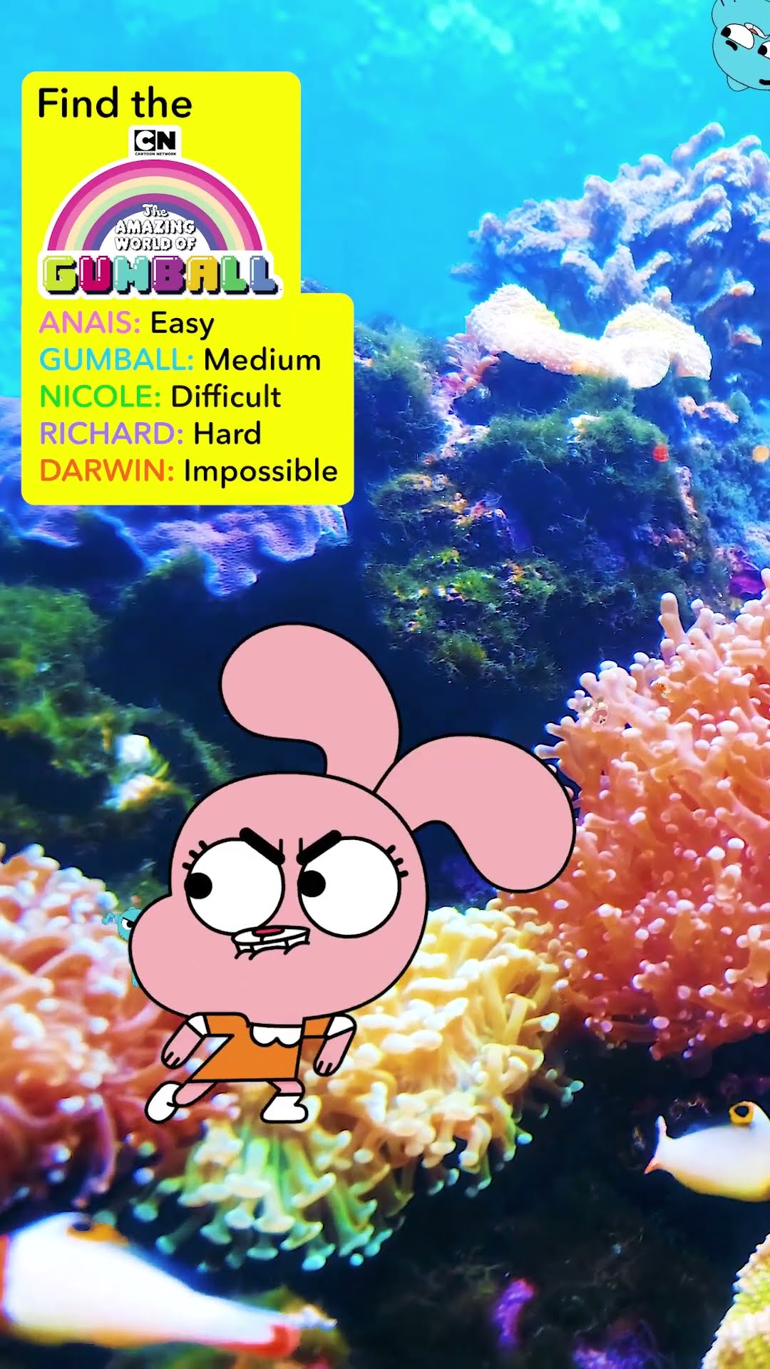 Find The Characters Under The Sea Challenge #theamazingworldofgumball   #CartoonNetwork