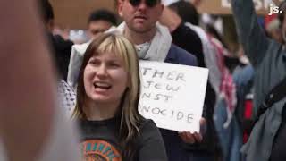 Protesters gather at UW-Madison demanding an end to the Israel-Hamas war