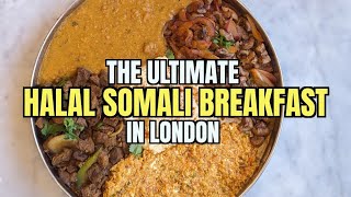 We Tried London's Ultimate HALAL SOMALI BREAKFAST!! - SABIIB Somali Restaurant