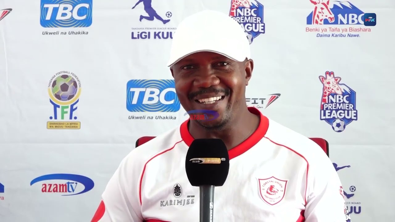 Matokeo Coastal Union vs Singida: kocha wa Coastal Union Fikiri Elias akizungumza na wanahabari kabla ya mchezo wa Mkwakwani, Tanga