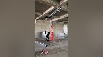 Fire hose lifting machine for roof- Good tools and machinery make work easy