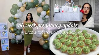 36 week pregnancy update + baby shower haul