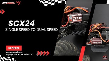 Can be fast or slow axial scx24-rcawd 2 speed motor