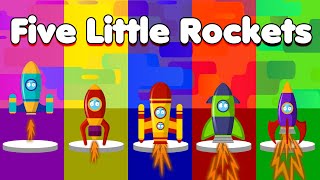 Five Little Rockets Flying Through Space Five Little Rockets Nursery Rhymes