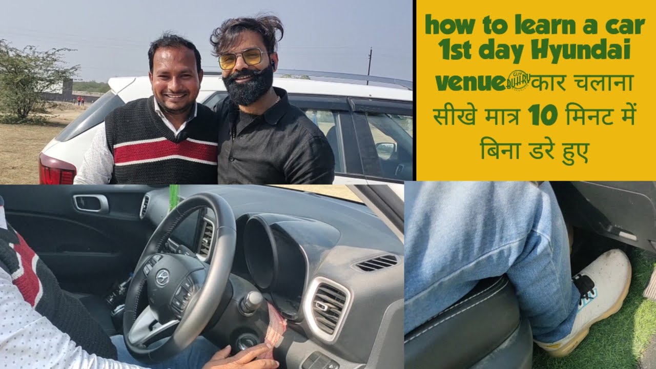 how to learn a car 1st day Hyundai venue