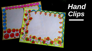 #35 Border and corner design for student project | Practical khata design | border designs | borders