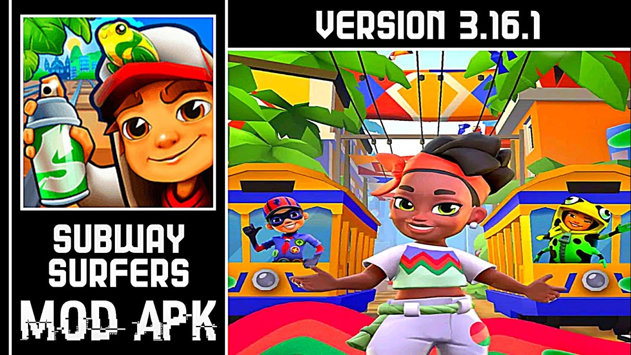 Subway Surfers MOD APK Unlimited Coins/Keys Version 3.16.1 