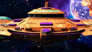 Sci Fi Starships Of AI Protoplanets 4K Immersive Space Experience