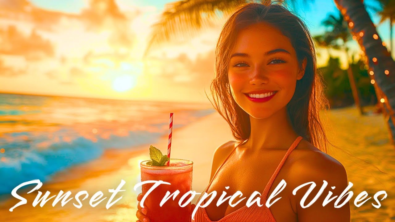Sunset Tropical Vibes – Latin EDM & Tropical House Mix for Beach Evenings & Good Energy |Girls Vibes