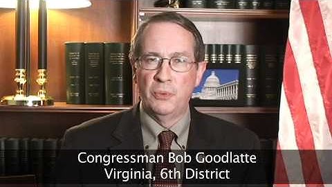 Website Greeting from Congressman Bob Goodlatte