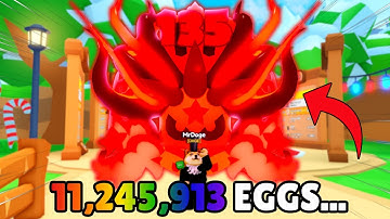 I HATCHED *11,245,913 EGGS* FOR THE SUPREME 135M TROPHY... Rebirth Champions: ULTIMATE