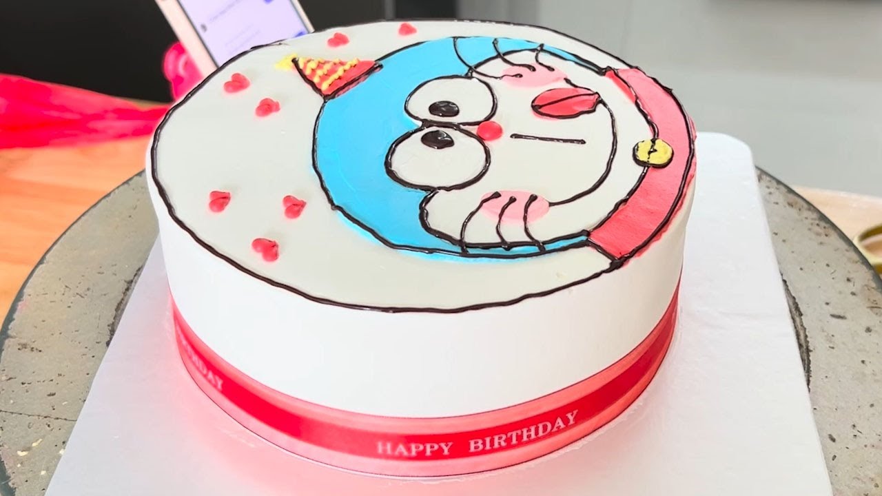 Doraemon Birthday Cake Decoration Ideas | Easy Cake