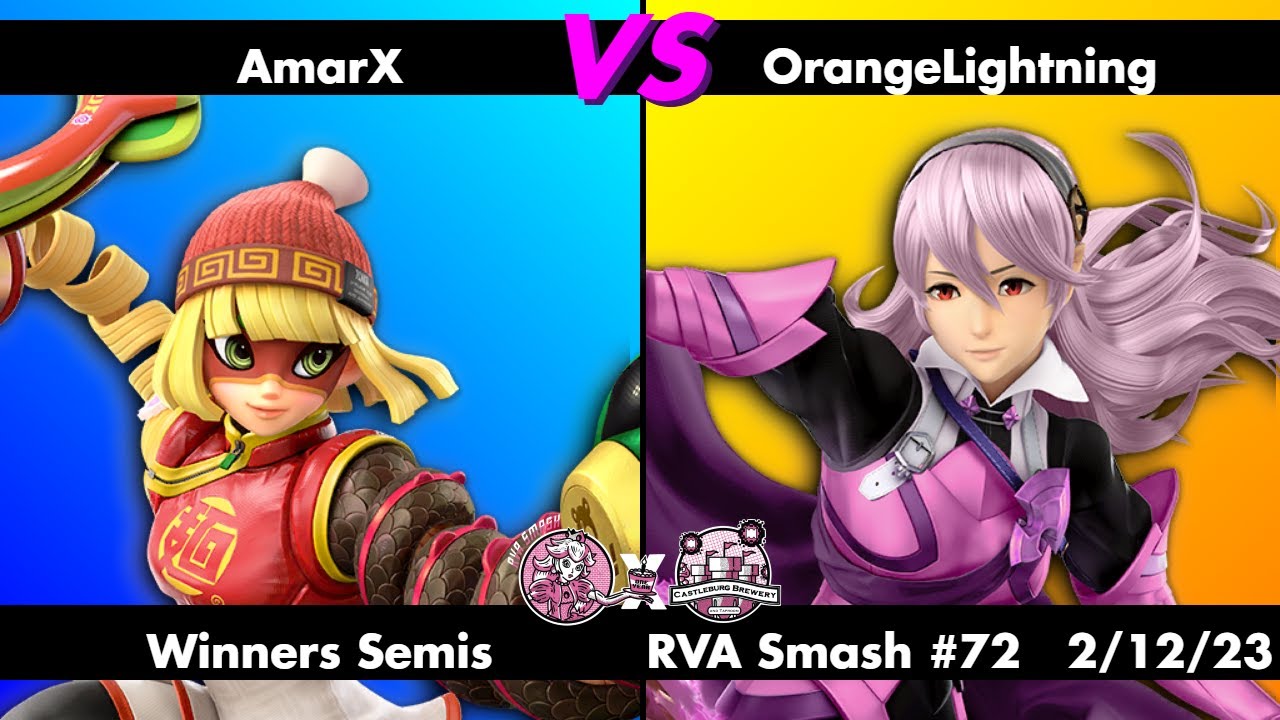 RVA Smash 72 AmarX (Min Min) vs OrangeLightning (Corrin) Winners