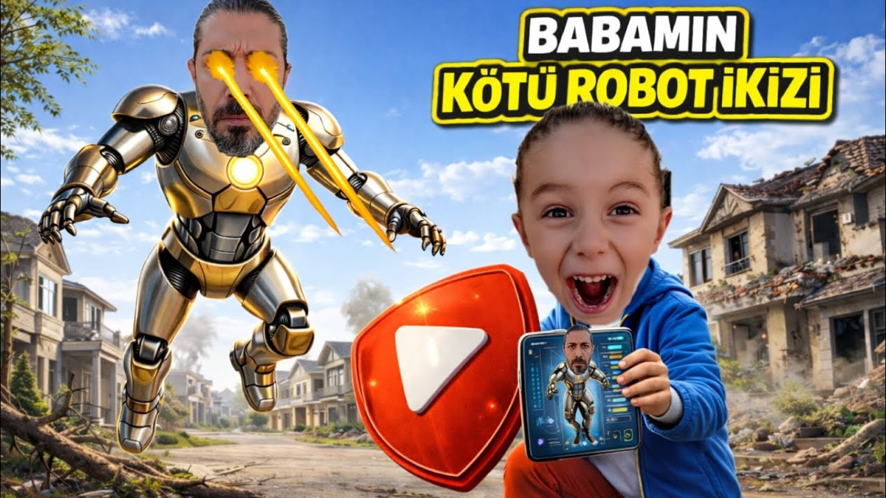 BABAMIN KÖTÜ İKİZİ ALİ NECATİ Yİ KAÇIRDI!!! ROBOT EVİMİZDE BİZİ KORKUTTU 