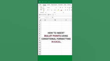✅ 100% Useful trick to insert Bullet Points in Excel #shorts #short