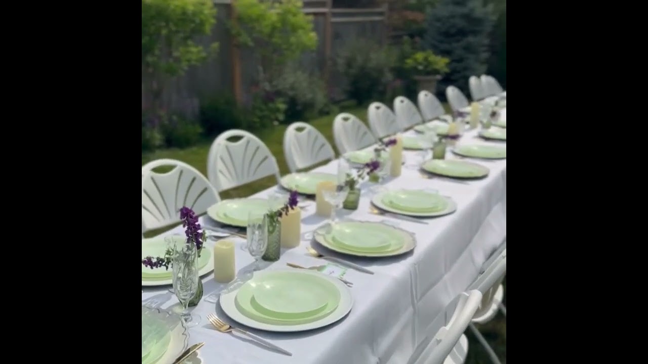 Elegant Outdoor Backyard Event Setup | Simple Party Rentals