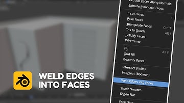 Weld Edges Into Faces - Blender Quick Tip