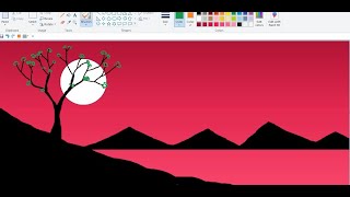 How to draw in ms paint|| Ms paint Drawing and painting|| Computer Drawing.Drawing vedio||