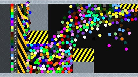 Shutter Crush - Proliferation Survival Marble Race In Algodoo - Colors