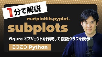 【こつこつPython】Pythonでfigureオブジェクトを作成して複数グラフを表示する方法｜matplotlib.pyplot.subplots