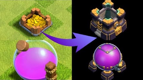 Clash of clans - Elixir Storage - Gold Storage - Level 1 to 15 - max
