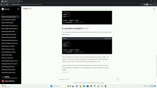 explain comparison operators in python