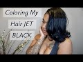 HOW TO COLOR HAIR JET BLACK WITHOUT DAMAGING IT|Yvonne Santos